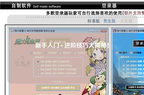新手入门+进阶技巧大揭秘！