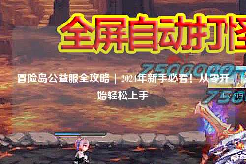 冒险岛公益服全攻略 | 2024年新手必看！从零开始轻松上手